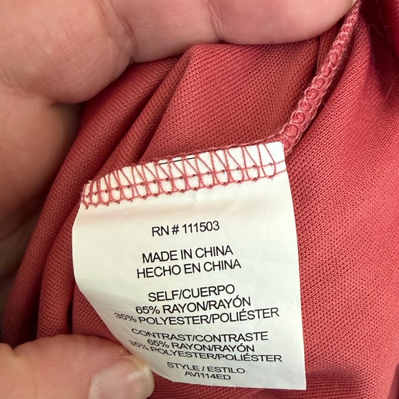 Fig & Flower dusty rose floral embroidered dress with ruffle sleeves - Picture 4 of 5